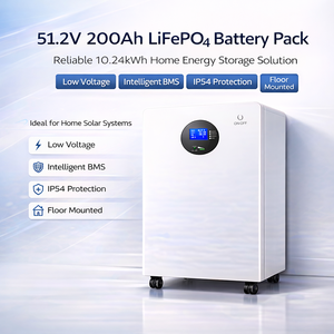 10.24kwh 51.2v 200ah जीवन बैटरी पैक दीवार पर बुद्धिमान बीएमएस के साथ घर सौर ऊर्जा भंडारण बैटरी - Product Image 2