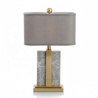 Lámpara de Mesa LED de Lujo, Lámpara de Mesa de Mármol, Luz para el Hogar, Dormitorio de Hotel