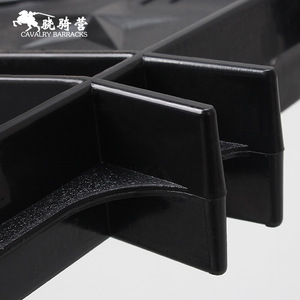 Cavalry Barracks Shield Stand ABS Material <b>Black</b> Security Equipment Storage Rack For Riot Gear - Product Image 3