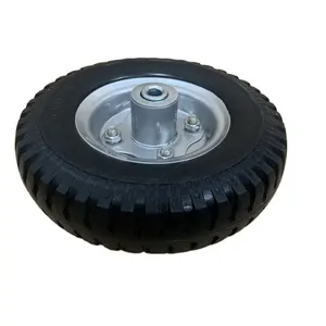 Factory direct sale 2.50-4 foam anti-piercing solid rubber wheels for beach trolley