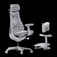 Chaise de bureau ergonomique moderne en maille pivotante et réglable avec un design élégant Libernovo