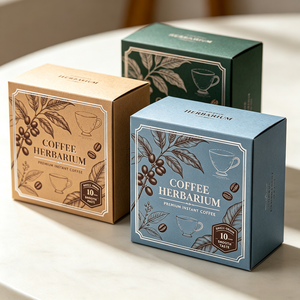 Caja de Regalo de Papel para Café Espresso Caramelo, Ecológica, con Diseño Personalizado y Logotipo, para Granos de Café, Venta al Por Mayor - Product Image 1