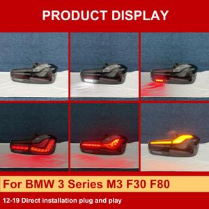 J ONE Nuevo Artículo GTS Luces Traseras con Diseño de Escamas de Dragón para <span class=keywords><strong>BMW</strong></span> Serie 3 M3 F30 F80 2012-2019 Luces Traseras LED Personalizadas - Product Image 3