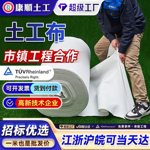 Non Woven Geotextile 100g To 800g For Road Bridge Slope Protection Horticulture Insulation - Product Image 2