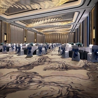 Moquette Axminster sur mesure résistante aux taches en rouleau pour hôtel, salle de banquet, centre d'exposition, auditorium