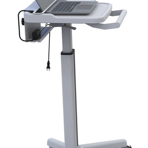 Xinsheng Mobile Laptop Trolley Aluminum Alloy <b>Stand</b> <b>For</b> Hospital Ward Rounds With <b>Tablet</b> Support - Product Image 1