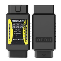 GODIAG Nuevo Lector de Códigos OBD II GT106, Adaptador para Camiones de Servicio Pesado de 24V a 12V, Plástico, 1 Año de Garantía