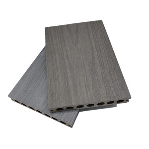 Siêu September khuyến mãi thời tiết kháng <span class=keywords><strong>WPC</strong></span> co-đùn decking phong cách đương đại Thiết kế sàn gỗ chải kết thúc - Product Image 6