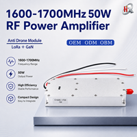 Module d'amplificateurs de puissance RF Lora GaN 50W 1600-1700MHz avec source de signal VCO intégrée, module anti-drone