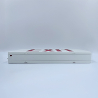 Wartungsfreundliches AC120/277V Dual-Spannungs-Betriebssystem, Ein-/Doppelseitiges Notausgangsschild mit wiederaufladbarem Akku und LED-Beleuchtung
