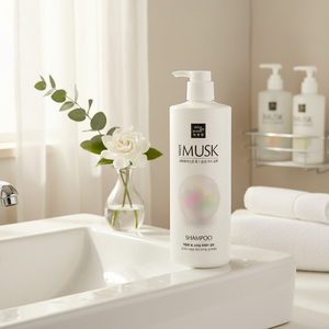 Mise En Scene Pearl Shining Gel Shampoo White Musk 1000ml, Nutrición Profunda con Aceite de Argán, Reparación de Humectación para Cabello Seco y Dañado, Coreano - Product Image 3