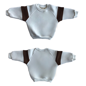 Little People Cuff Stitching Color Full Sleeve Jumper Baby Girl manica lunga tuta Top Little Baby Boy Sweatershirts - Product Image 1