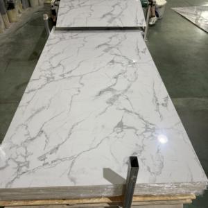 Luxueux panneau mural artificiel en marbre UV doré imperméable PUV <span class=keywords><strong>d</strong></span>écoration murale intérieure élégant panneau en feuille <span class=keywords><strong>d</strong></span>'or - Product Image 3
