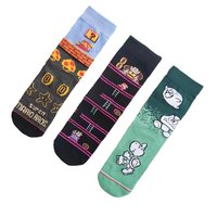 HY-2576 Nouveau 2024 Mario Chaussettes Anime Movie Chaussettes Hommes Coton Crew Chaussettes Homme