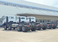 Camion tracteur diesel Sinotruk HOWO-7 8x4 d'occasion, 371 CV, 12 roues, poids lourd, conduite à gauche, pour la logistique de conteneurs en Afrique