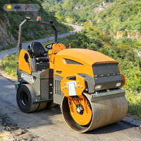Machines de construction personnalisables 2 tonnes 3 tonnes 4 tonnes Mini compacteur rouleau compresseur avec pneu en caoutchouc rouleaux routiers à vendre