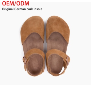 Birkenstocks Pantoufles en liège de style japonais pour femmes <span class=keywords><strong>Sandales</strong></span> légères en cuir de vachette à bout fermé Plate-forme Tendance de la mode Qualité allemande - Product Image 2