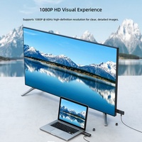 Extensor Inalámbrico Compatible con Windows, Linux, Mac OS y Otros Sistemas, 50M, 1080P, Extensor de Pantalla Inalámbrico