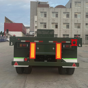 Fabricant chinois, vente directe d'usine, <span class=keywords><strong>semi</strong></span>-<span class=keywords><strong>remorque</strong></span> à plateau à 3/4 essieux avec garde-corps avant - Product Image 6