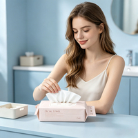Serviettes jetables en tissu non tissé pour le visage – Équipements hôteliers et spa – Biodégradables, hygiéniques, absorbantes – Pour le nettoyage quotidien de la peau