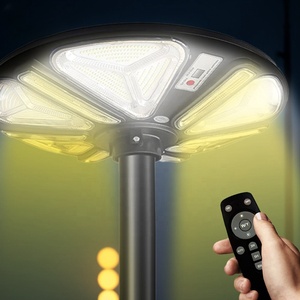 Réverbère solaire intégré Lumière LED Détection humaine <span class=keywords><strong>Soucoupe</strong></span> volante OVNI ultra mince Lampe solaire de jardin - Product Image 3