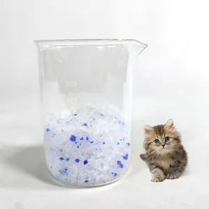 Sable chats vente en gros, vente en gros, nettoyage facile avec parfum, sans poussière, gel de silice en cristal oem, litière pour chat, sable