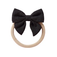 Élastique pour cheveux en dentelle noire, bandes de cheveux transparents de haute qualité, vente en gros,