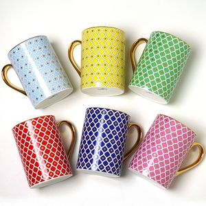 ชุดแก้วกาแฟและจานรอง ชุดน้ำชาสำหรับจิบชายามบ่าย ของขวัญวันครบรอบแต่งงานและวันเกิด เซรามิกทันสมัย ใช้งานได้ยาวนาน ความจุ 300 มล. - Product Image 1