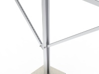 Support de montage solaire en acier encadré pour énergie renouvelable, accessoires en acier inoxydable en forme de U, origine Fujian, résistance au vent 55 m/s