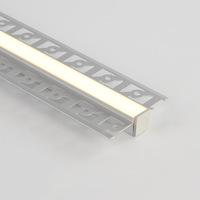 Profilé linéaire à mur sec de taille personnalisée Bandes de LED en alliage d'aluminium Plaque de plâtre encastrée Profilé en aluminium à LED