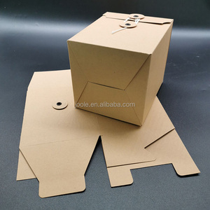 Petit 12x12x12cm Cube Coffrets Cadeaux Bougie Emballage Recyclé Kraft Papier Feuille Spécifications UV Avantage En Relief Feuille Dossier Boîte - Product Image 3