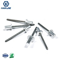 Hanjie Rivets aveugles à tête ronde de haute qualité en acier inoxydable et aluminium galvanisé ouvert