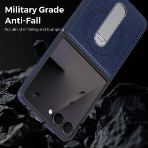 <span class=keywords><strong>เคส</strong></span>หนังพร้อมขาตั้งแม่เหล็กหมุนได้ 360 องศา สำหรับ Samsung <span class=keywords><strong>Galaxy</strong></span> <span class=keywords><strong>Z</strong></span> <span class=keywords><strong>Flip</strong></span> 7 6 5 4 <span class=keywords><strong>3</strong></span> ป้องกันการกระแทกและรอยขีดข่วน - Product Image 4