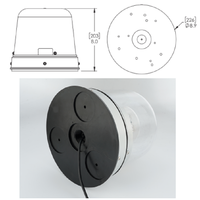 Perles de lampe au xénon 2 en 1 en aluminium de grande taille pour feux de signalisation de sécurité à LED pour voiture