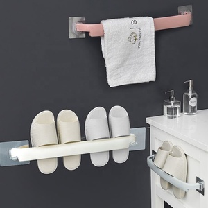 Promotion : Porte-serviettes mural multifonctionnel sans perçage, prix usine, barre simple pour serviettes - Product Image 2