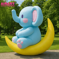 Statue d'éléphant gonflable pour la décoration des parcs, ballon d'éléphant bébé personnalisé pour la décoration de scène