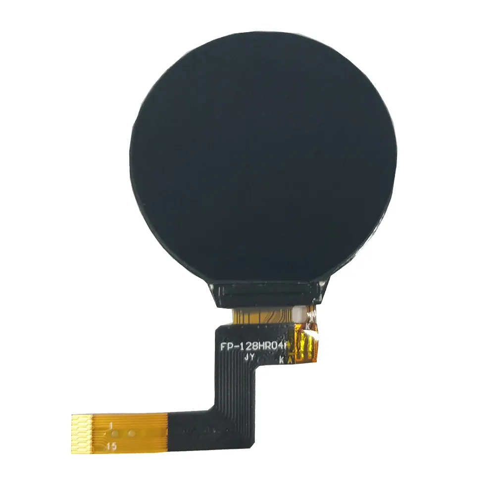 Harga Lebih Rendah IPS GC9A01 15 Pin Bulat Tampilan LCD TFT Modul Display Lcd 1.28TFT untuk Jam Tangan Golf
