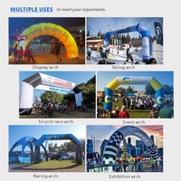 Arche gonflable publicitaire personnalisée en PVC KCCE pour événements promotionnels avec souffleur d'air