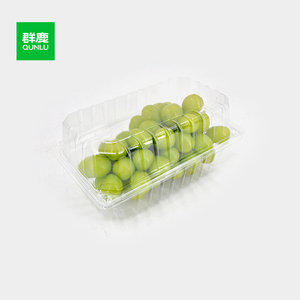 Dùng Một Lần Rõ Ràng Pet Nhựa Nổi Vỏ Sò Hộp Mô Hình Vuông Bao Bì Dùng Một Lần Trái Cây Nho Kẹo Bánh Trứng Sushi - Product Image 5