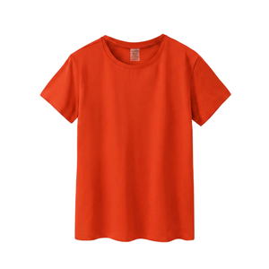 2026 Women's Summer Cotton <b>T</b>-<b>Shirts</b> Short-Sleeved Round-<b>Neck</b> Solid Color <b>Tight</b>-Fitting <b>Shirts</b> - Product Image 3