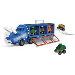 Camion Musical Interactif Triceratops : Jouet Électrique de Transport d'Animaux, Kit de Voiture Lumineuse Dinosaure pour Enfants - Product Image 1