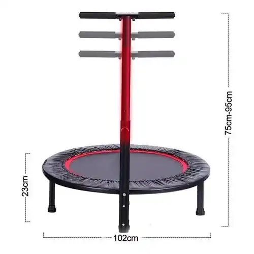 Fitness Exercise Trampoline with Adjustable Handle