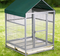 LEITE Cage de jardin en aluminium sur mesure, assemblée et soudée, accessoire pour outils de jardinage pour l'extérieur et la ferme