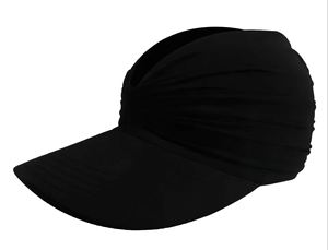 Custom Logo Print Sun Protective Ponytail <b>Straw</b> Hat Face Transparent <b>Visor</b> Hat Handmade Natural Foldable Sun Hats for Women - Product Image 4