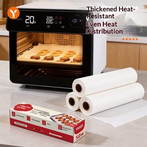 Silicone Parchment Paper Home Baking Grilling Oil-Absorbing Food Grade Oven-Safe Air Fryer-Friendly Double-Sided Pull Tear - Product Image 2