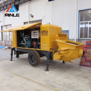 Bomba de Concreto MINLE HBTS50 con Bomba Hidráulica Kawasaki de Corea y Válvula <span class=keywords><strong>Berson</strong></span> de Alemania, Alcance Horizontal Máximo de 800m para Construcción - Product Image 1