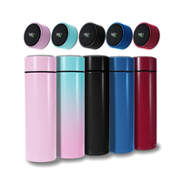 Bouteille d'eau intelligente à sublimation 500 ml avec affichage de la température LED, tasse thermique résistante au froid, infuseur à café et thé écologique