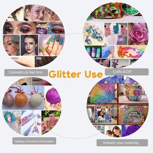 Chameleon Glitter Craft Chunky Glitter for Snow Globe Tumblers Epoxy Resin Nail Art Slime Body Face Hair Cosmetic Printing - Product Image 4