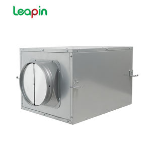 El ventilador centrífugo en línea DPT de diseño de apariencia <span class=keywords><strong>rectangular</strong></span> de bajo perfil de varios tamaños se puede personalizar - Product Image 2