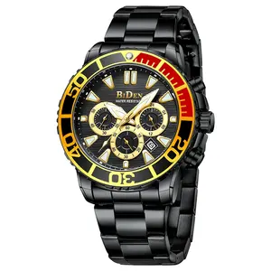Montre pour <span class=keywords><strong>homme</strong></span> BIDEN 0260 en acier inoxydable argenté, marque de luxe, étanche 3 bars, décontractée, sportive, pour <span class=keywords><strong>homme</strong></span>, <span class=keywords><strong>cadeau</strong></span>, horloge - Product Image 2